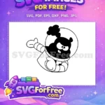 Free Angry Sandy Cheeks Free Astronaut Suit SpongeBob Free SVG - Instant Download