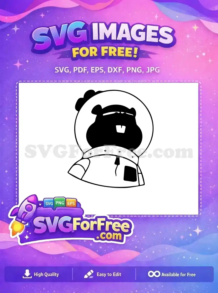 Free Cartoon Astronaut Free SpongeBob SquarePants Movie Free SVG