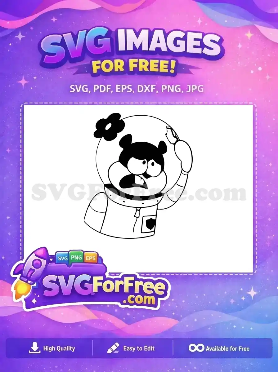 Free Sandy Cheeks Upset Free Astronaut Helmet SpongeBob Free SVG
