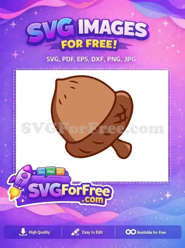 Free Brown Acorn Cartoon Free Nut Fall Free SVG Free Brown Acorn Cartoon Free Nut Fall Free SVG