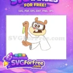 Free Sandy Cheeks Scientist Free Test Tube Spongebob Free SVG - Instant Download