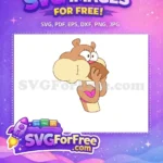 Free Sandy Cheeks Eating Free Nut SpongeBob Free SVG - Instant Download