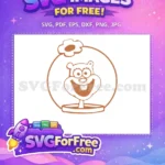 Free Sandy Cheeks Smiling Free Texas Detail SpongeBob Free SVG - Instant Download