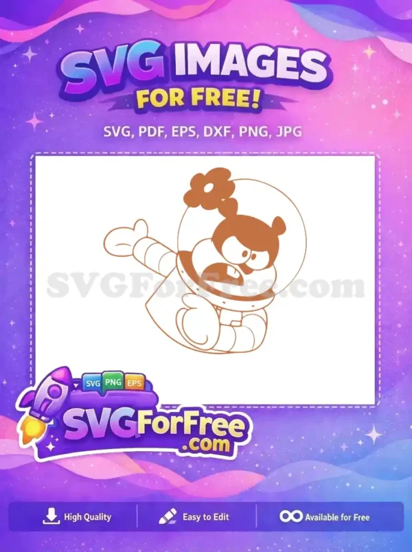 Free Sandy Cheeks Angry Free Astronaut SpongeBob Free SVG 2