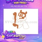 Free Sandy Cheeks Downvote Free Cartoon Character Spongebob Free SVG - Instant Download