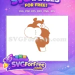 Free Brown SpongeBob Thinking Free Cartoon Character Free SVG - Instant Download