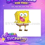 Free Joyful Expression Free Goofy Face SpongeBob Free SVG - Instant Download