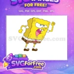 Free Angry Expression Free Fist Raised SpongeBob Free SVG 2 - Instant Download