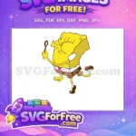 Free Blowing Bubbles Free Goofy Pose SpongeBob Free SVG - Instant Download