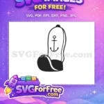 Free Patrick Star Hat Free Anchor Detail Spongebob Free SVG - Instant Download