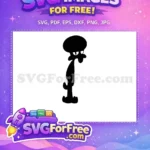 Free Squidward Tentacles Silhouette Free Grumpy Expression Spongebob Free SVG - Instant Download