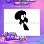 Free Squidward Silhouette Free Angry Expression Spongebob Free SVG - Instant Download