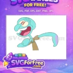 Free Laughing Squidward Free Red Eyes SpongeBob Free SVG - Instant Download
