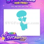Free Squidward Tentacles Smirking Free Holding Clarinet SpongeBob Free SVG - Instant Download