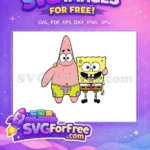 Free Smiling Patrick Free SpongeBob Best Friends Movie Free SVG - Instant Download