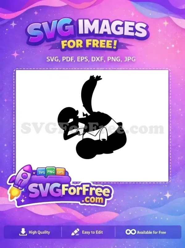 Free Patrick Star Banana Free Silhouette SpongeBob Free SVG