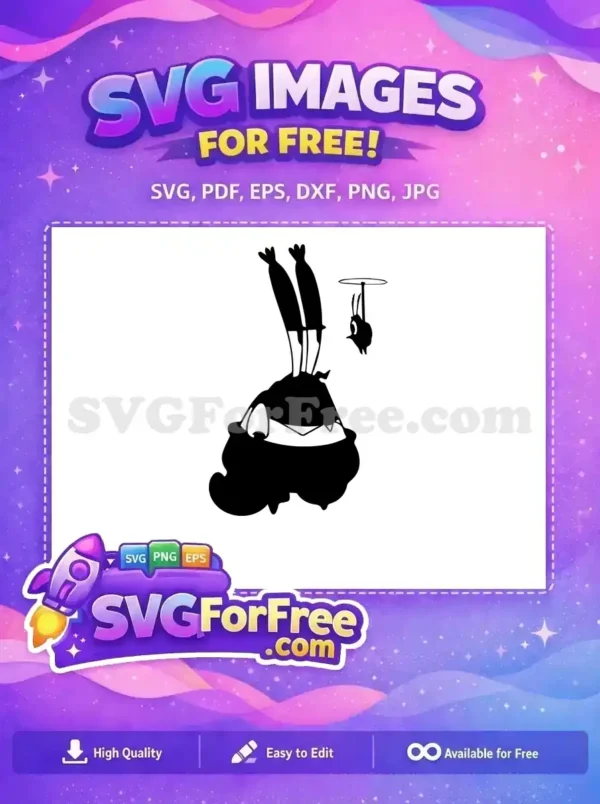 Free Upside Down Free Plankton Funny SpongeBob Free SVG