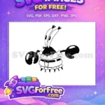 Free Mr Krabs Stalk Eyes Free Big Claws Black SpongeBob SquarePants Cartoon Free SVG - Instant Download