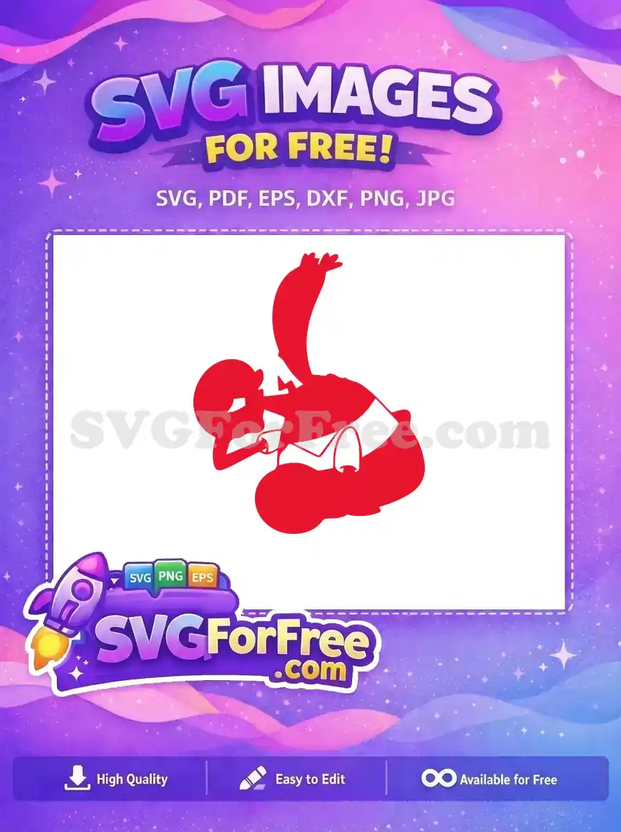 Free Red Angry SpongeBob Free Cartoon Character Running Free SVG