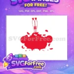 Free Red Krabs Free Grinning Design SpongeBob Free SVG - Instant Download