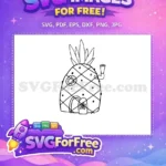 Free Pineapple House Free Door Window Spongebob Free SVG - Instant Download