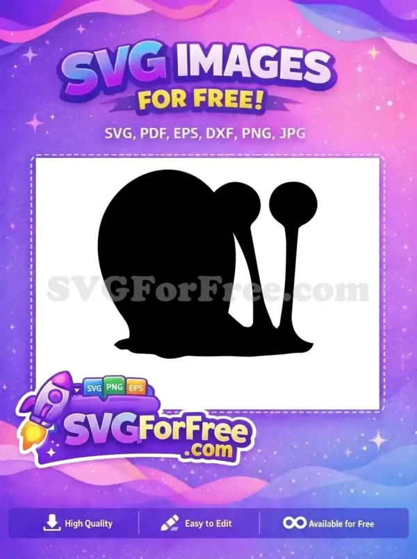 Free Gary Snail Silhouette Free Pet Snail SpongeBob Free SVG Free Gary Snail Silhouette Free Pet Snail SpongeBob Free SVG