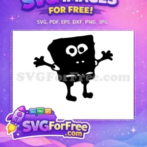Free Black Silhouette Free Goofy SpongeBob SquarePants Free SVG Free Black Silhouette Free Goofy SpongeBob SquarePants Free SVG