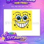 Free Big Eyes Grinning Face Free Rosy Cheeks SpongeBob Free SVG - Instant Download
