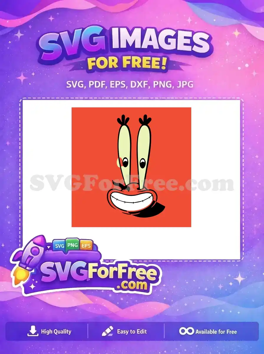 Free Goofy Eyes Free Grinning Mouth Cartoon Free SVG
