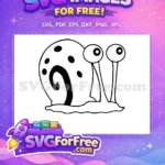 Free Gary Snail Black Spots Free SpongeBob Free SVG - Instant Download