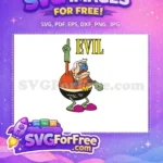 Free Angry Villain Face Free Evil Pose SpongeBob Free SVG - Instant Download