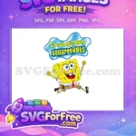 Free Joyful Expression Free Arms Raised SpongeBob Free SVG - Instant Download