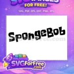Free Bold Letters Free Cartoon Font SpongeBob Free SVG - Instant Download