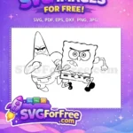 Free Angry Patrick Star Free Irritated SpongeBob Running Movie Free SVG - Instant Download