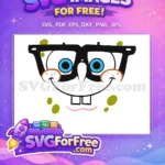 Free Nerdy Glasses Free Buck Teeth SpongeBob Free SVG - Instant Download