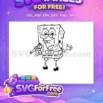 Free Singing Mic Free Bowtie SpongeBob Free SVG - Instant Download