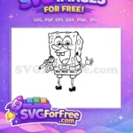 Free Singing Expression Free Microphone SpongeBob Free SVG - Instant Download