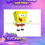 Free Cheerful Goofy Free Cartoon SpongeBob Free SVG - Instant Download