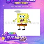 Free Smiling Face Free Buck Teeth SpongeBob SquarePants Free SVG - Instant Download