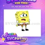 Free Worried Expression Free Open Mouth SpongeBob SquarePants Free SVG - Instant Download