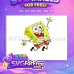 Free Happy Face Free Running Pose SpongeBob Free SVG 2 - Instant Download