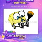 Free Pacifier Spongebob Free Paddleboard Spongebob Free SVG - Instant Download
