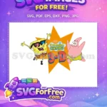 Free 3D Glasses Free Happy Faces SpongeBob Free SVG - Instant Download