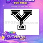 Free Letter Y Baseball Free Sport Monogram Free SVG - Instant Download
