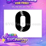 Free Black White Sport Number 1 Free Baseball Free SVG - Instant Download