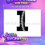 Free Baseball Seam Free Sport White Ball Free SVG - Instant Download