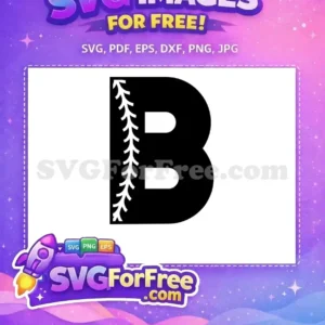 Free Baseball Stitch Free Letter B Sport Free SVG 2