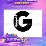 Free Black Letter G Free Baseball Stitch Sport Free SVG - Instant Download