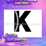 Free Baseball Stitch Free Letter K Sport Free SVG 1 - Instant Download