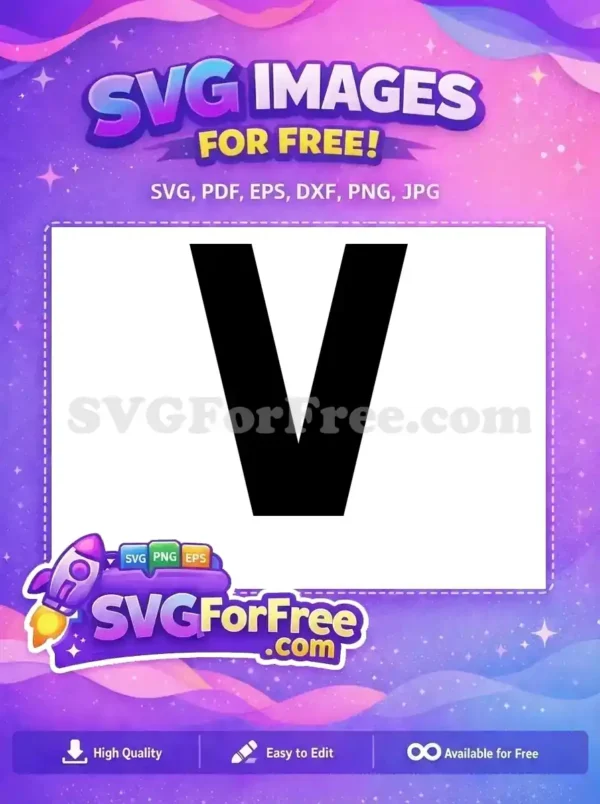 Free Black Letter V Free Sport Alphabet Free SVG Free Black Letter V Free Sport Alphabet Free SVG